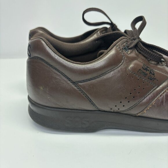 SAS Time Out Mens Comfort Shoes / Antique Walnut Leather / Sz 7.5 M Brown Nurse - Picture 5 of 13